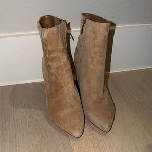Tan Suede Ankle Boots